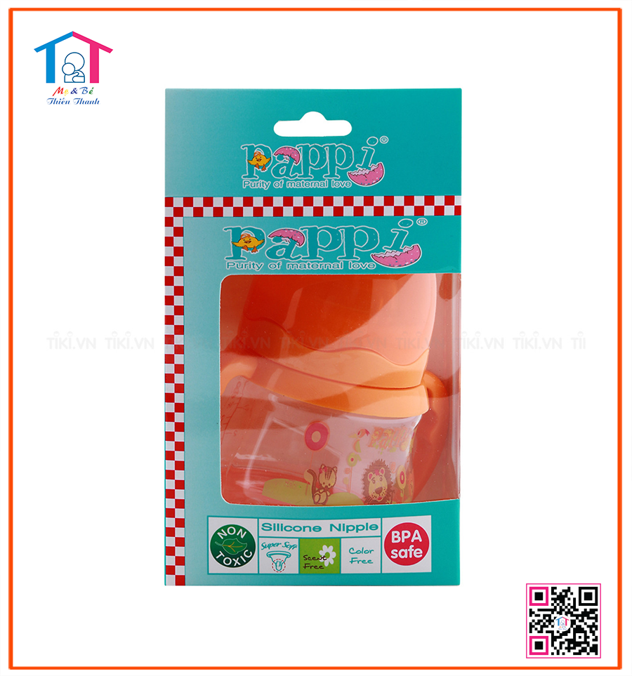 Bình sữa quai Pappi nhỏ