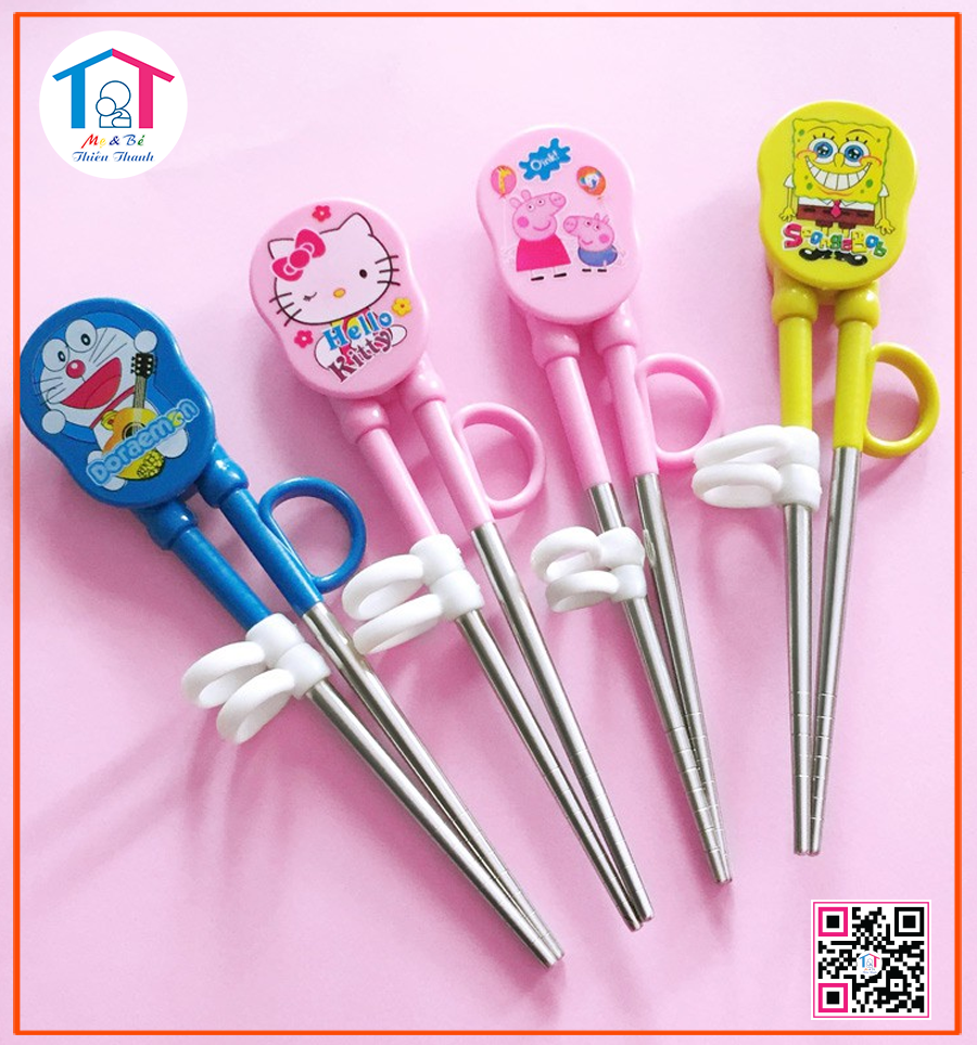 Đũa tập ăn inox hình đầu thú