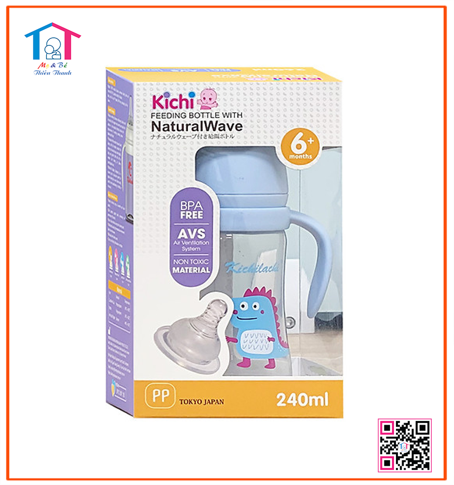Bình sữa quai Kichi 240ml