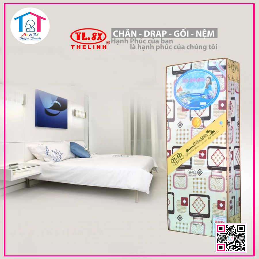 Nệm gòn ép Thế Linh gấp ba