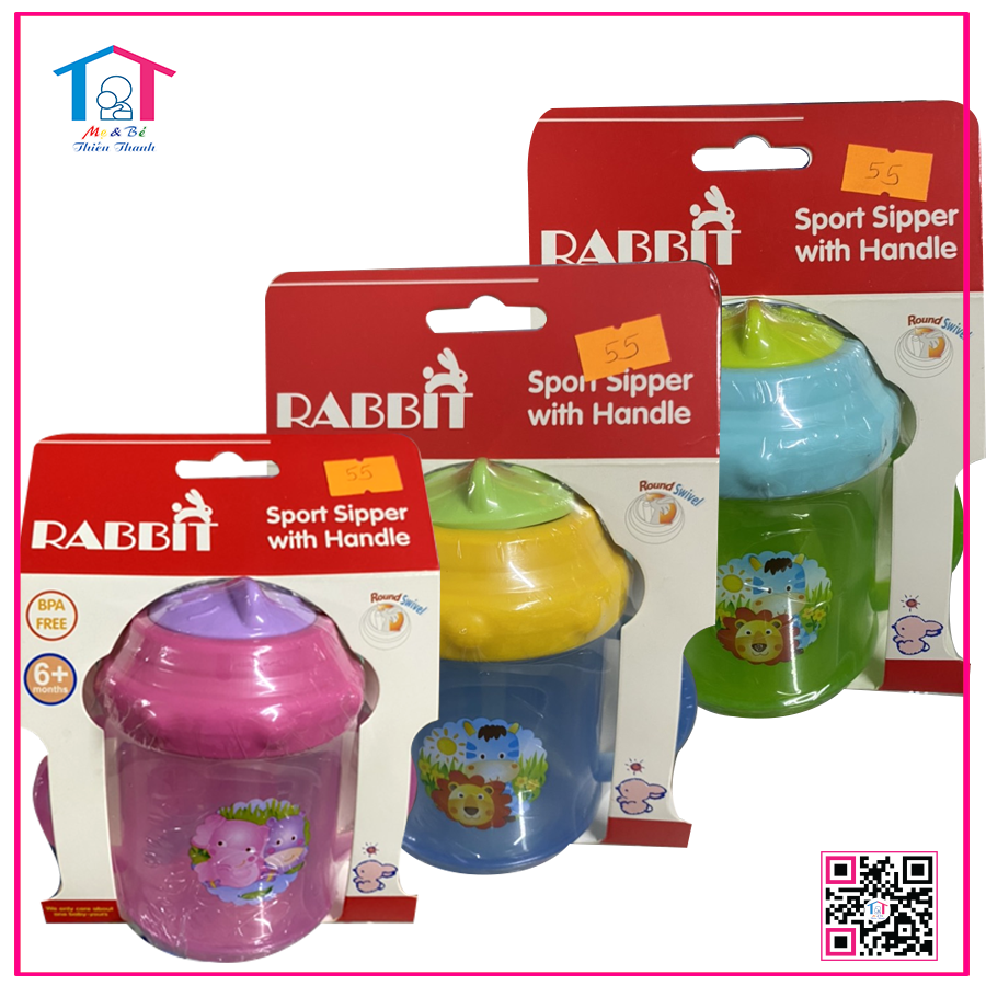 Bình ống hút quai Rabbit nhỏ