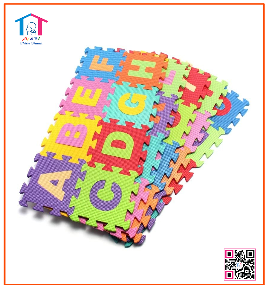Thảm ghép mút xốp chữ cái