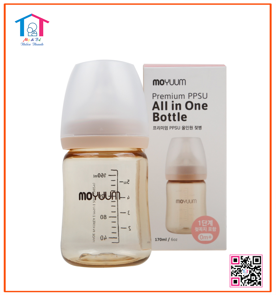 Bình sữa Moyum màu 170ml