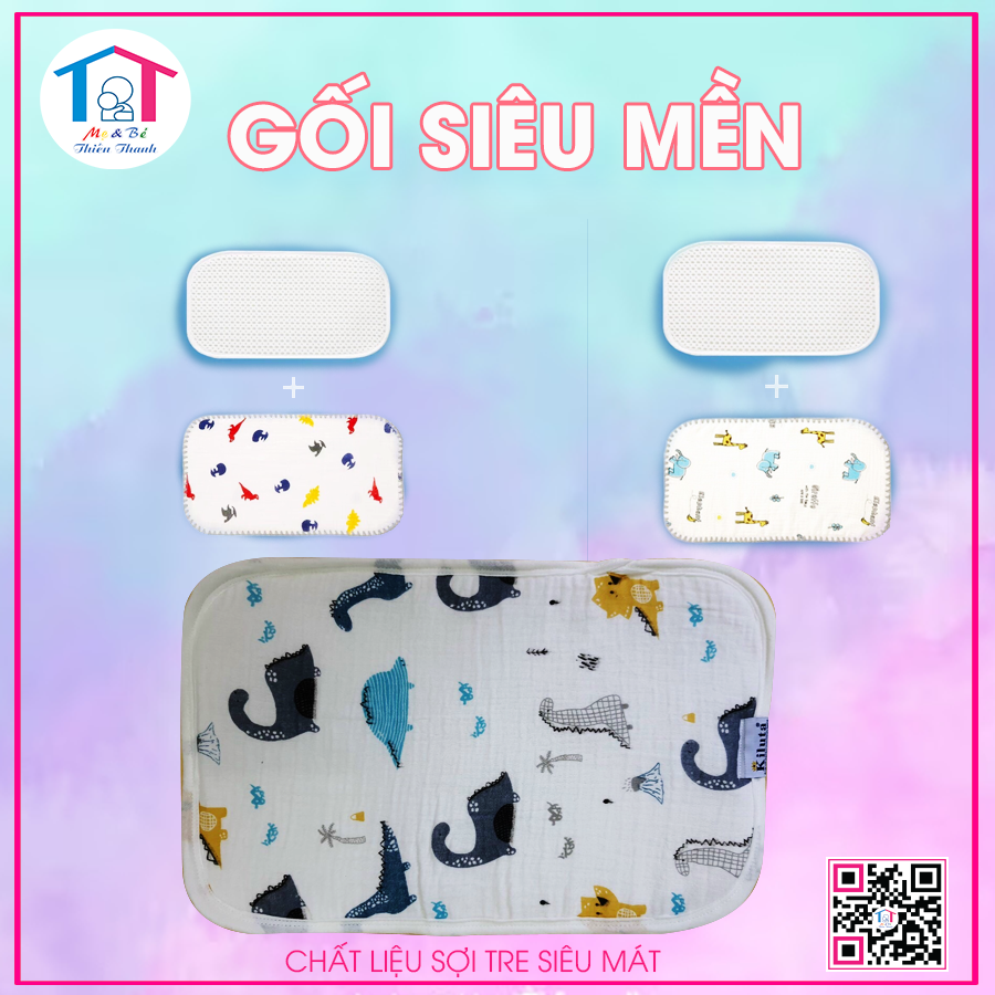 Gối sợi tre siêu mền thoáng mát