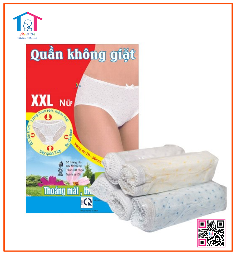Quần lót giấy chấm bi