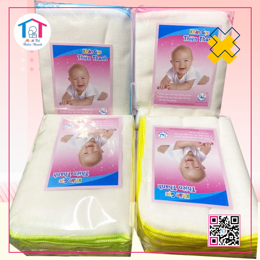 Khăn gạc sữa cuốn biên Thiên Thanh