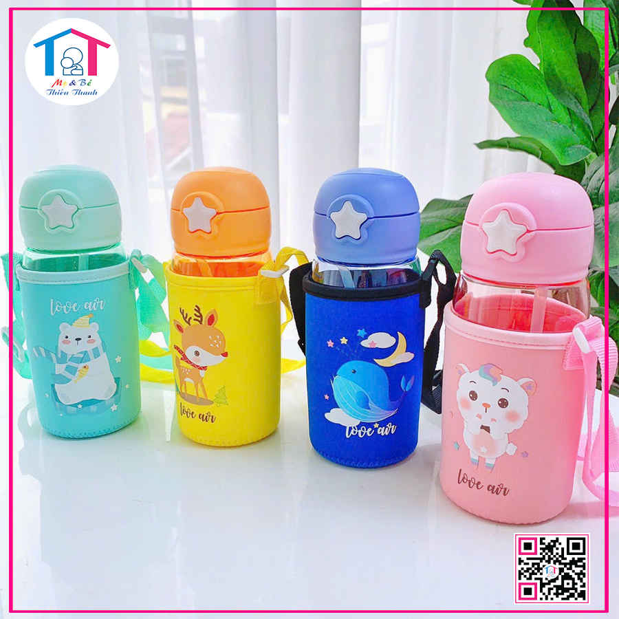 Bình nước ống hút có túi ủ