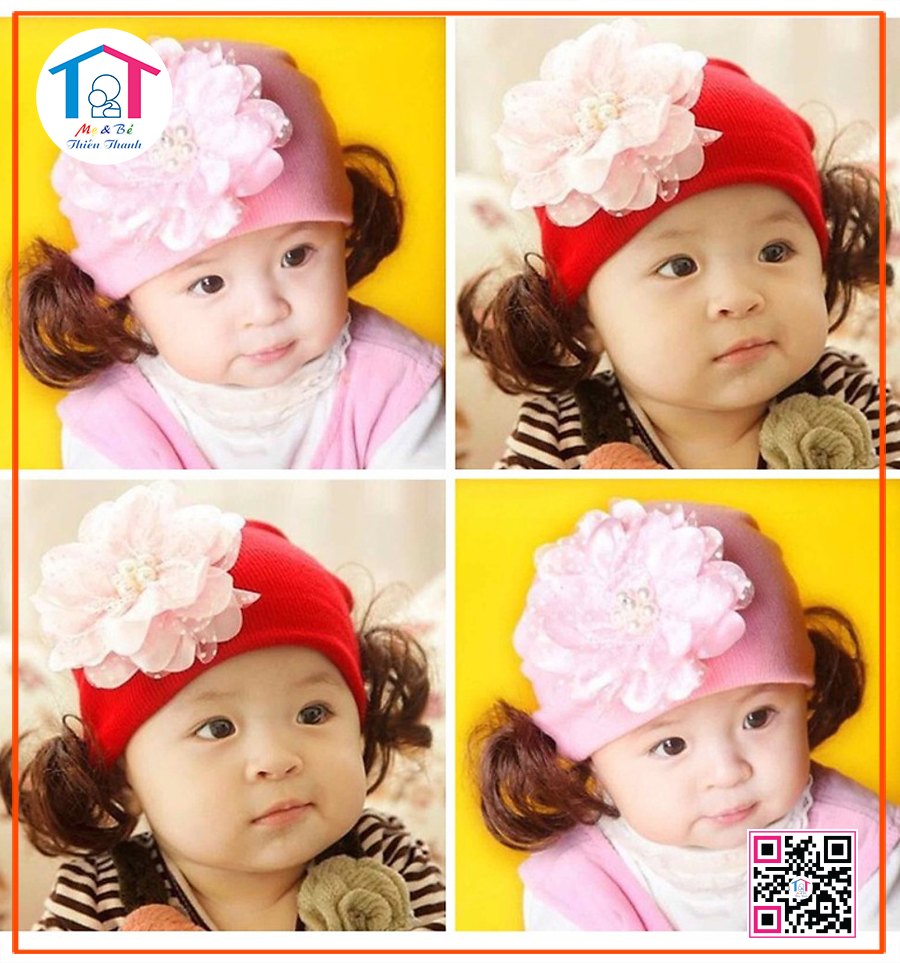 Nón len tóc một bông