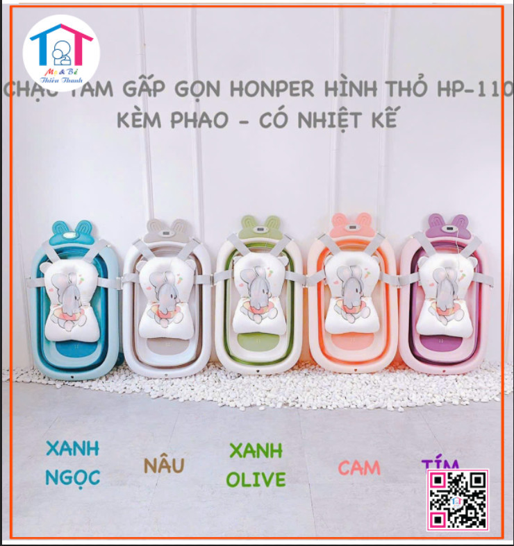 Thau tắm gấp gọn
