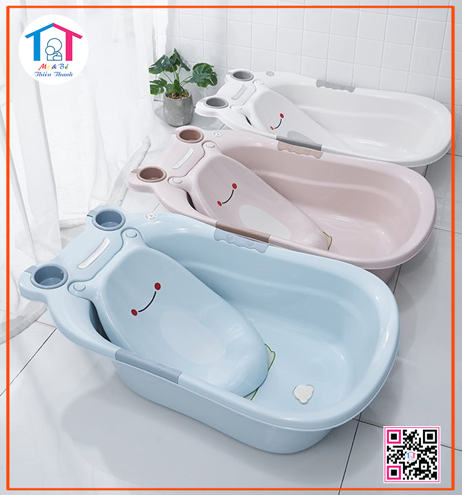 Bộ thau tắm có ghế hình Ếch